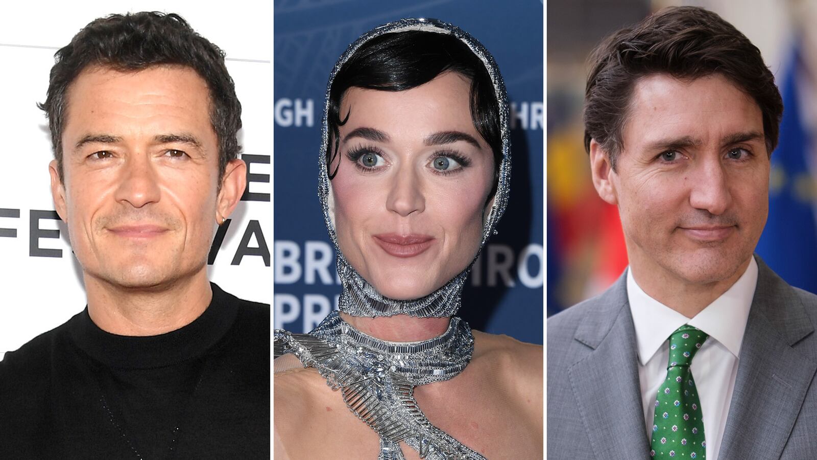 Orlando Bloom, Katy Perry and Justin Trudeau
