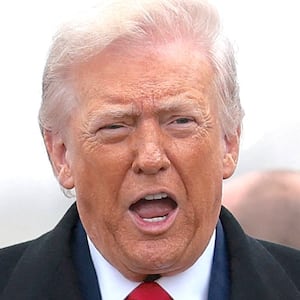 President Donald Trump arrives at Detroit Metropolitan Wayne County Airport, in Michigan, U.S., January 13, 2026.