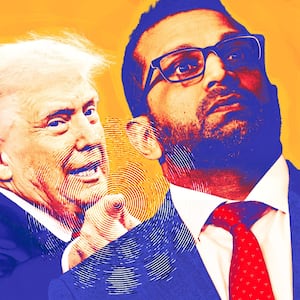 Donald Trump gives Kash Patel a stern lecture about his Olympic partying.