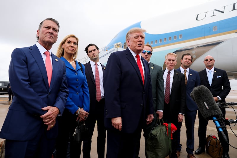 Trump is traveling to Texas and Oklahoma to speak at midterm rallies.