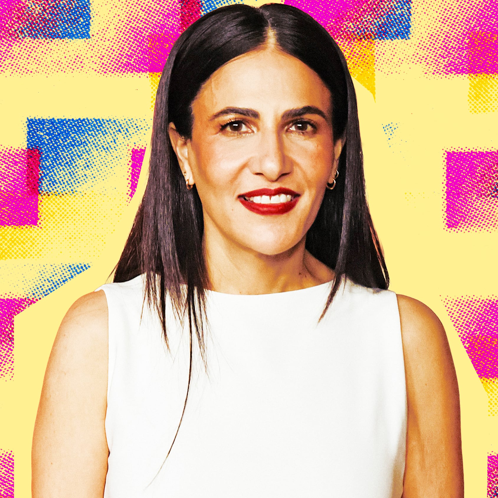 A photo illustration of Jenni Konner.