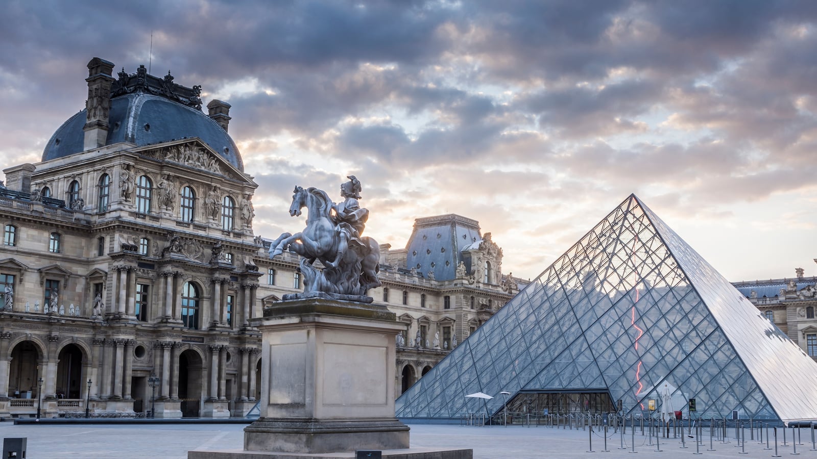 The Louvre museum in Paris.