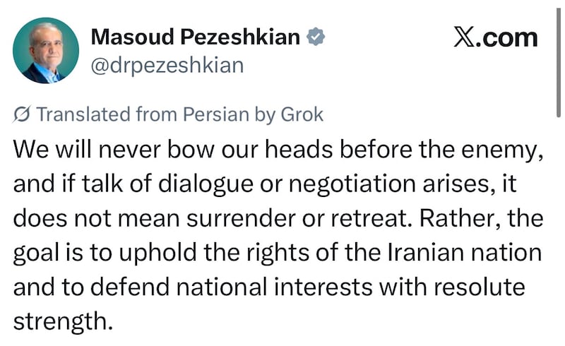 masoud pezeshkian x