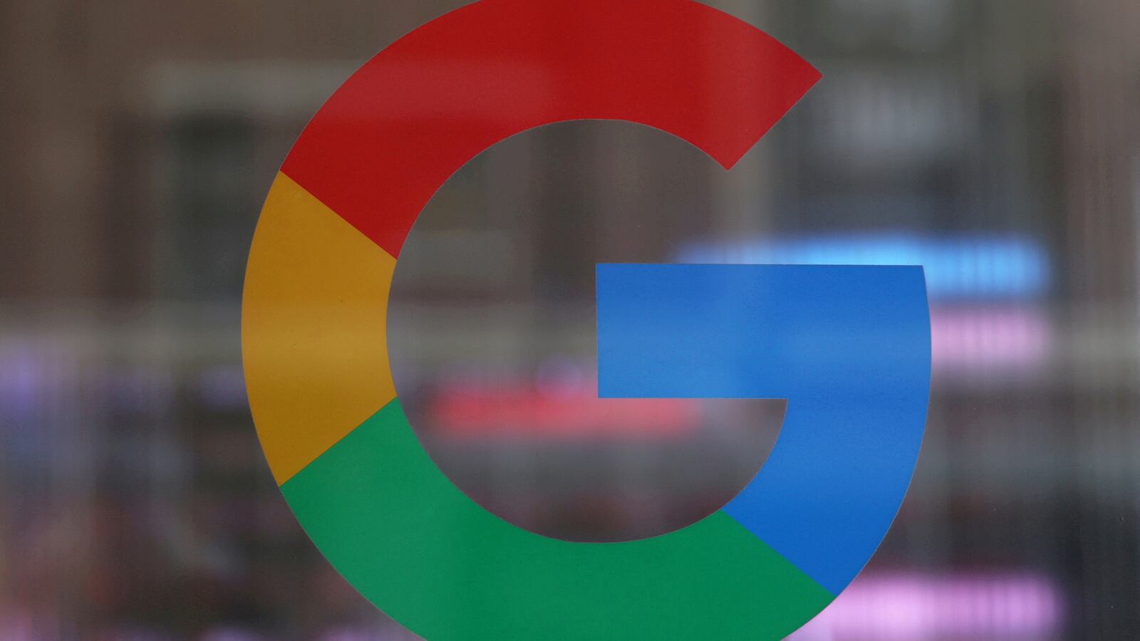 The logo of Google LLC is seen at the Google Store Chelsea in New York City, U.S., January 20, 2023.