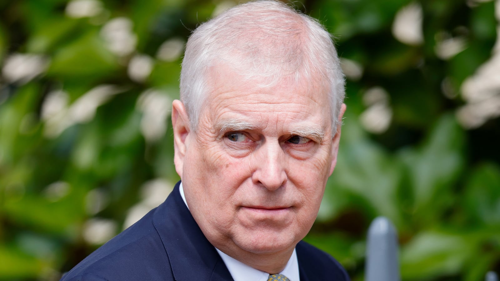 Prince Andrew, Duke of York attends the traditional Easter Sunday Mattins Service at St George's Chapel, Windsor Castle on April 20, 2025 in Windsor, England.