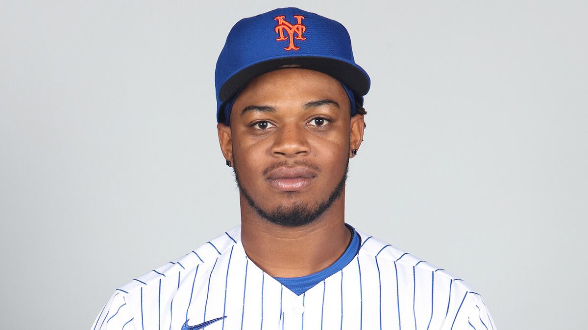Khalil Lee in New York Mets uniform