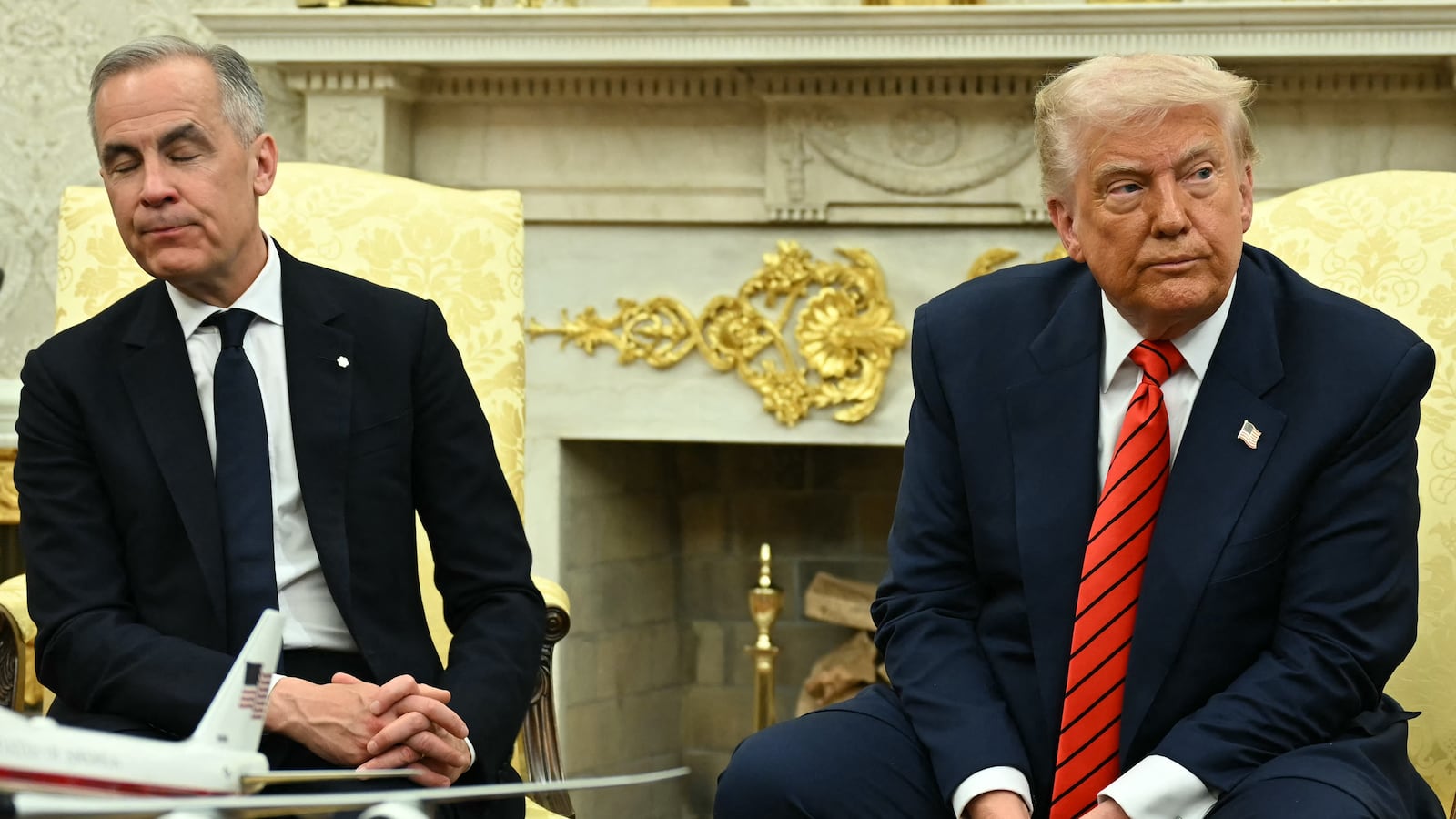 Mark Carney and Donald Trump