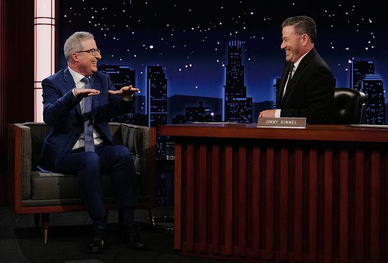 John Oliver on Jimmy Kimmel Live! this month.