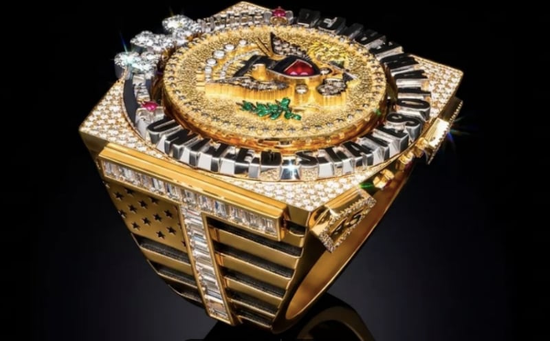 Antwerp World Diamond Centre via U.S. Senate --- Trump new ring