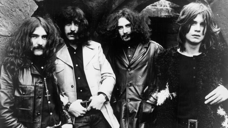 (L-R) Geezer Butler, Tony Iommi, Bill Ward, and Ozzy Osbourne of Black Sabbath pose for a portrait in 1970.
