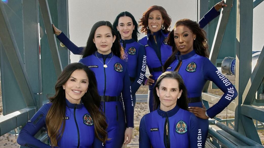 Blue Origin's all-women space crew.