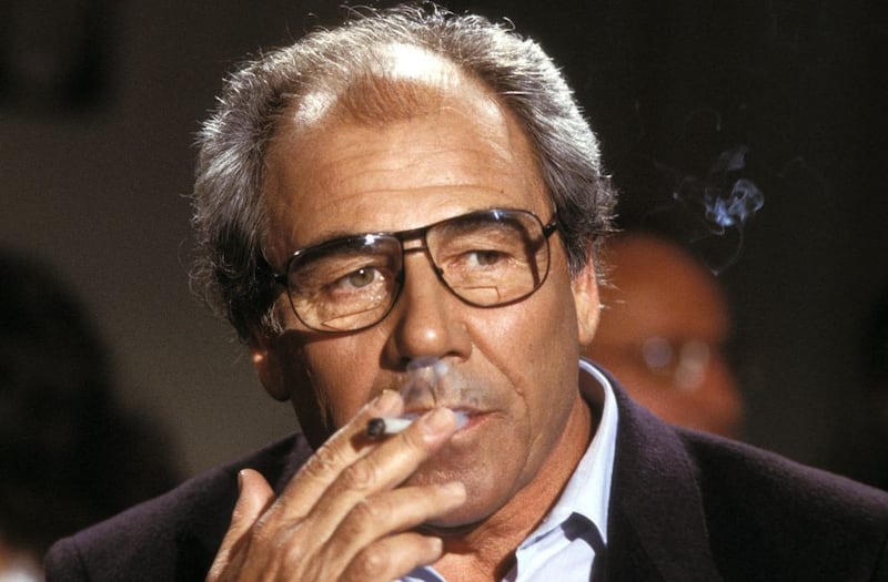 The writer Jean Baudrillard in France in June, 1987. (Photo by Louis MONIER/Gamma-Rapho via Getty Images)