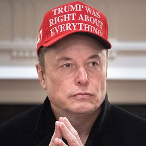 TOPSHOT - Elon Musk looks on during a Cabinet Meeting in the Cabinet Room of the White House March 24, 2025 in Washington, DC. (Photo by Brendan Smialowski / AFP) (Photo by BRENDAN SMIALOWSKI/AFP via Getty Images)