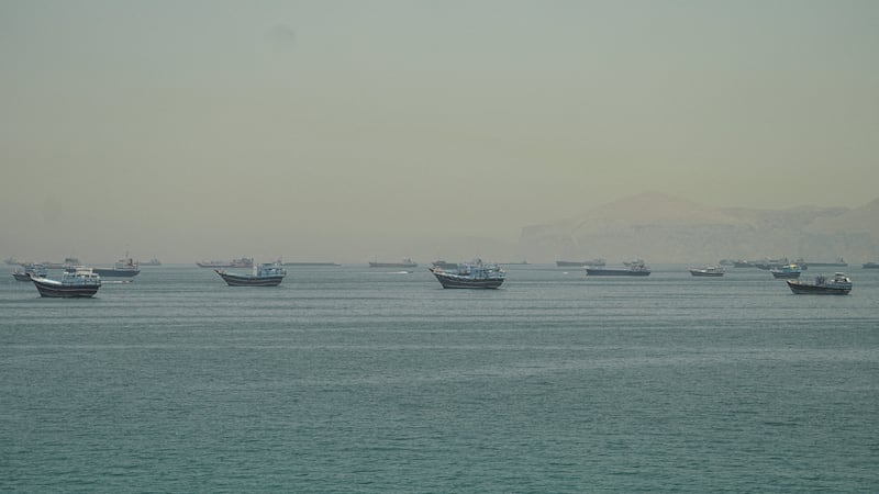 The Strait of Hormuz.