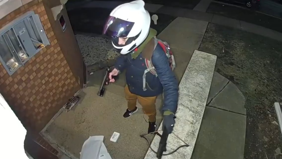 A gunman knocked at the door of Nick Fuentes' home.