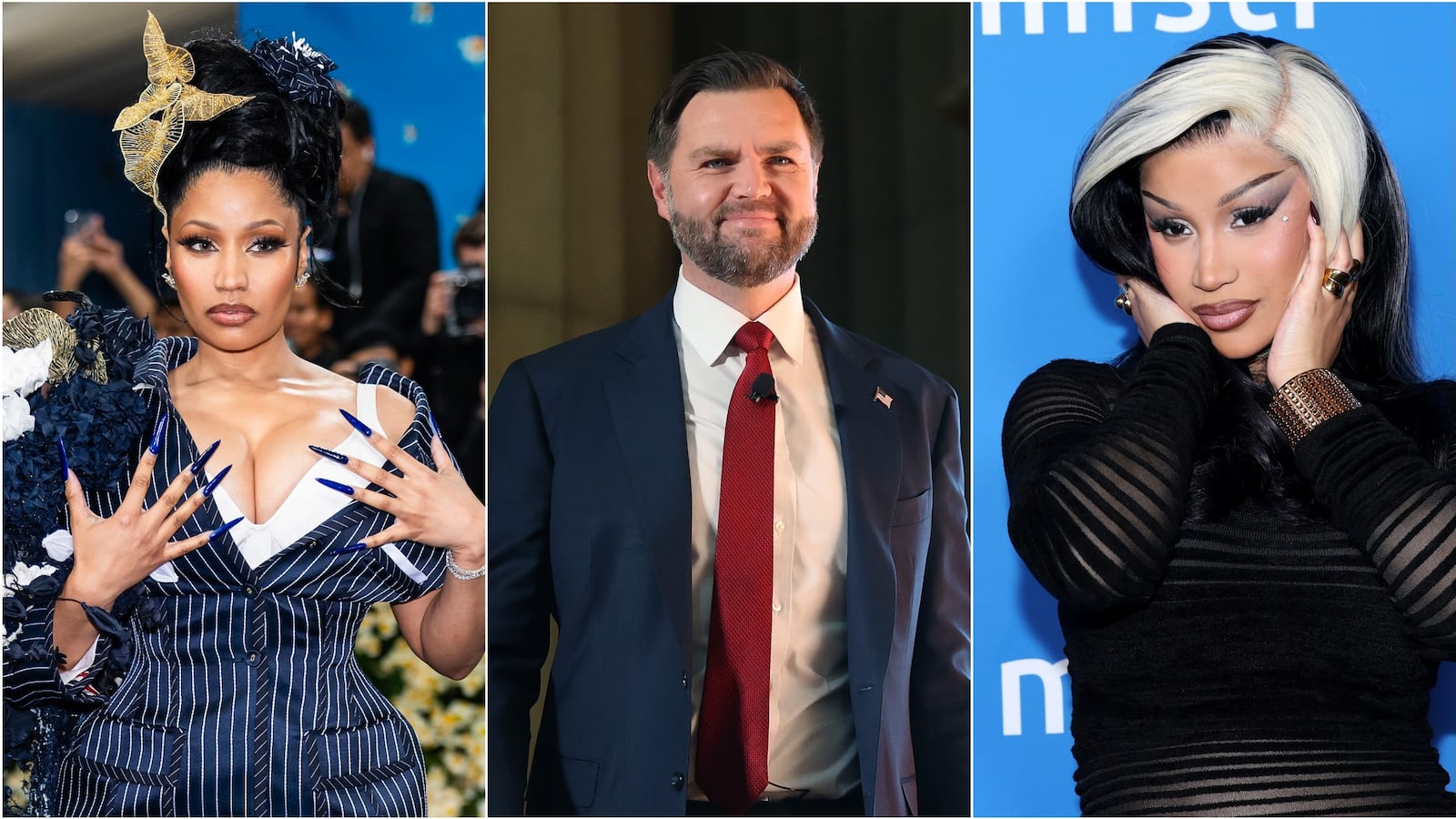 Nicki Minaj, JD Vance, Cardi B