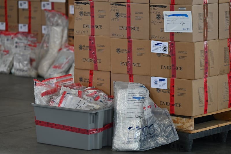 "Evidence" boxes and bags