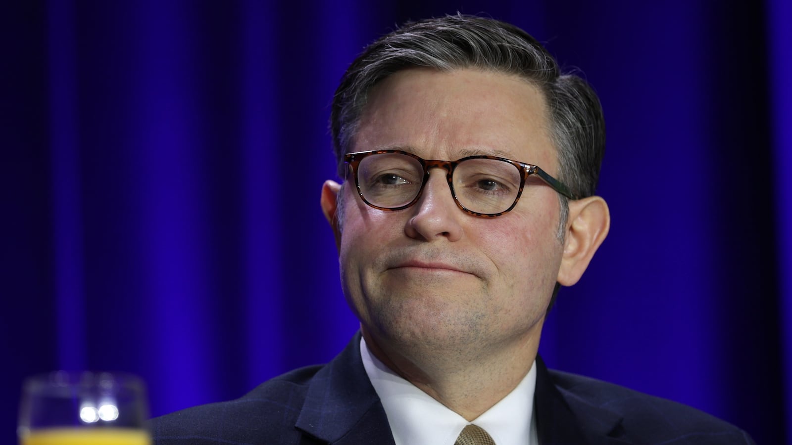 WASHINGTON, DC - FEBRUARY 05: Speaker of the House Mike Johnson (R-LA) attends the 74th annual National Prayer Breakfast at the Washington Hilton on February 5, 2026 in Washington, DC. President Trump is joined by bipartisan Congressional members, business, and religious leaders to pray for the nation. (Photo by Alex Wong/Getty Images)