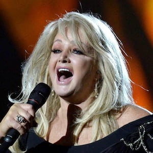 FILE PHOTO: British singer Bonnie Tyler performs the song "Believe in me"  during the dress rehearsal for the final of the 2013 Eurovision Song Contest at the Malmo Arena Hall May 17, 2013. The final of the 2013 Eurovision Song Contest will be held on May 18.   REUTERS/Jessica Gow/Scanpix  (SWEDEN - Tags: ENTERTAINMENT) THIS IMAGE HAS BEEN SUPPLIED BY A THIRD PARTY. IT IS DISTRIBUTED, EXACTLY AS RECEIVED BY REUTERS, AS A SERVICE TO CLIENTS. SWEDEN OUT. NO COMMERCIAL OR EDITORIAL SALES IN SWEDEN/File Photo