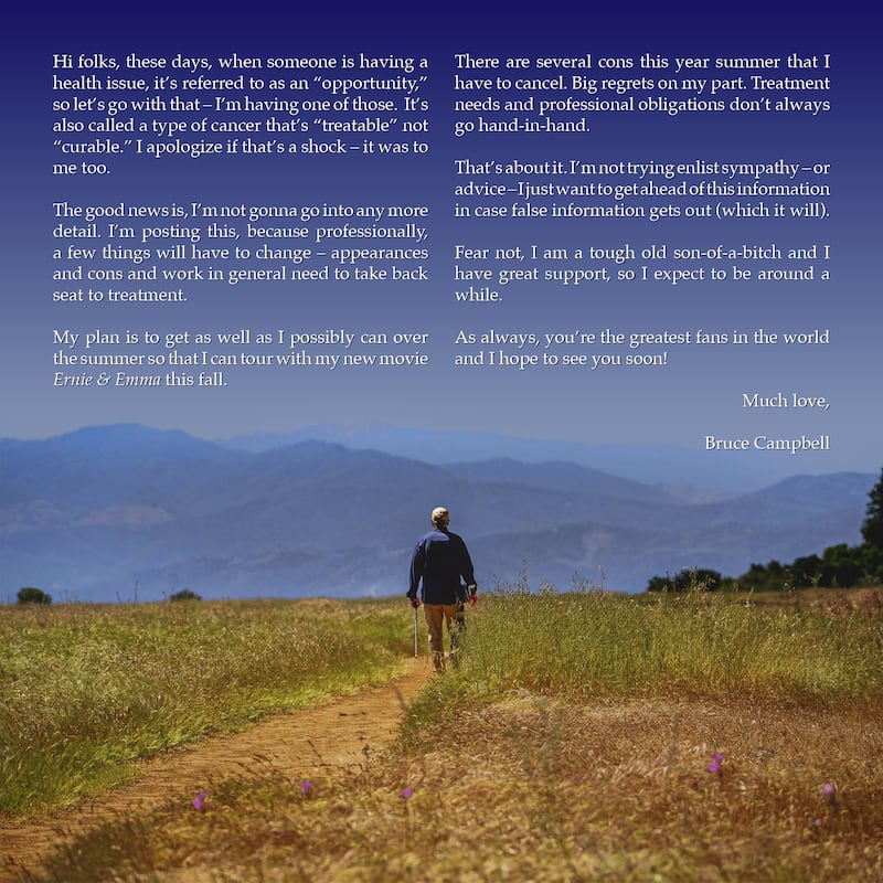 Bruce Campbell statement