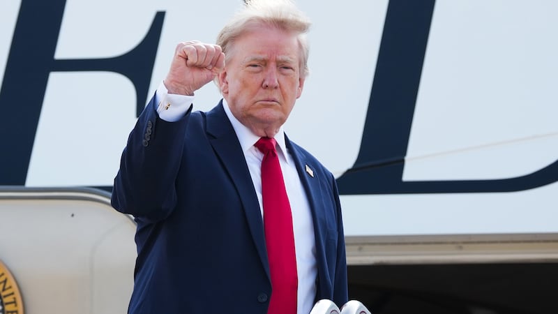 President Donald Trump boards Air Force One on July 01, 2026 as new polling shows the Senate majority in play.