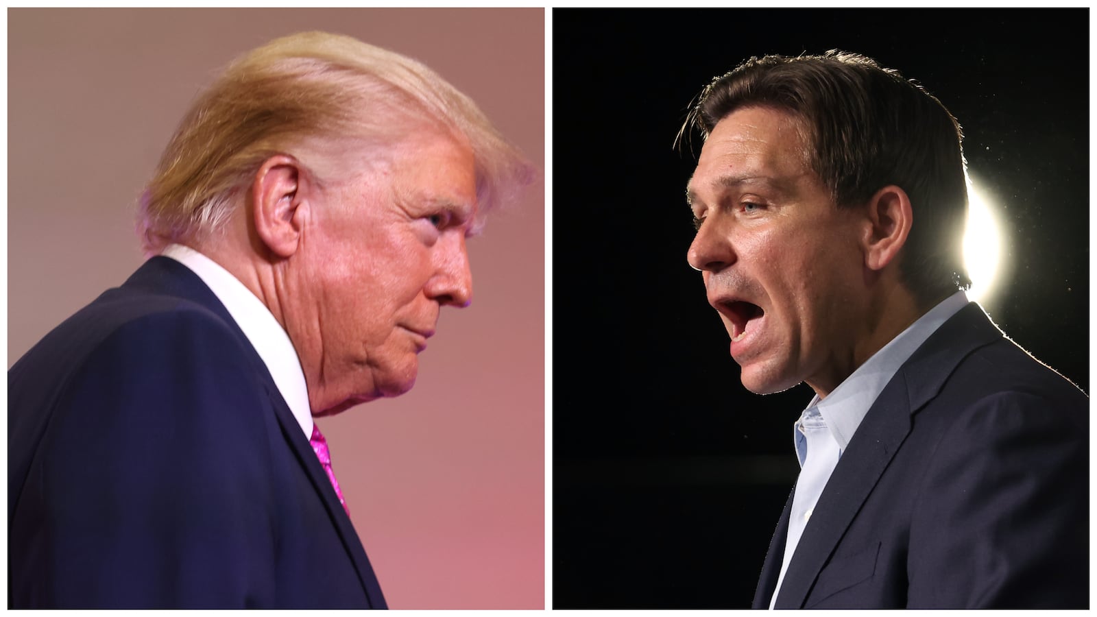 Donald Trump and Ron DeSantis