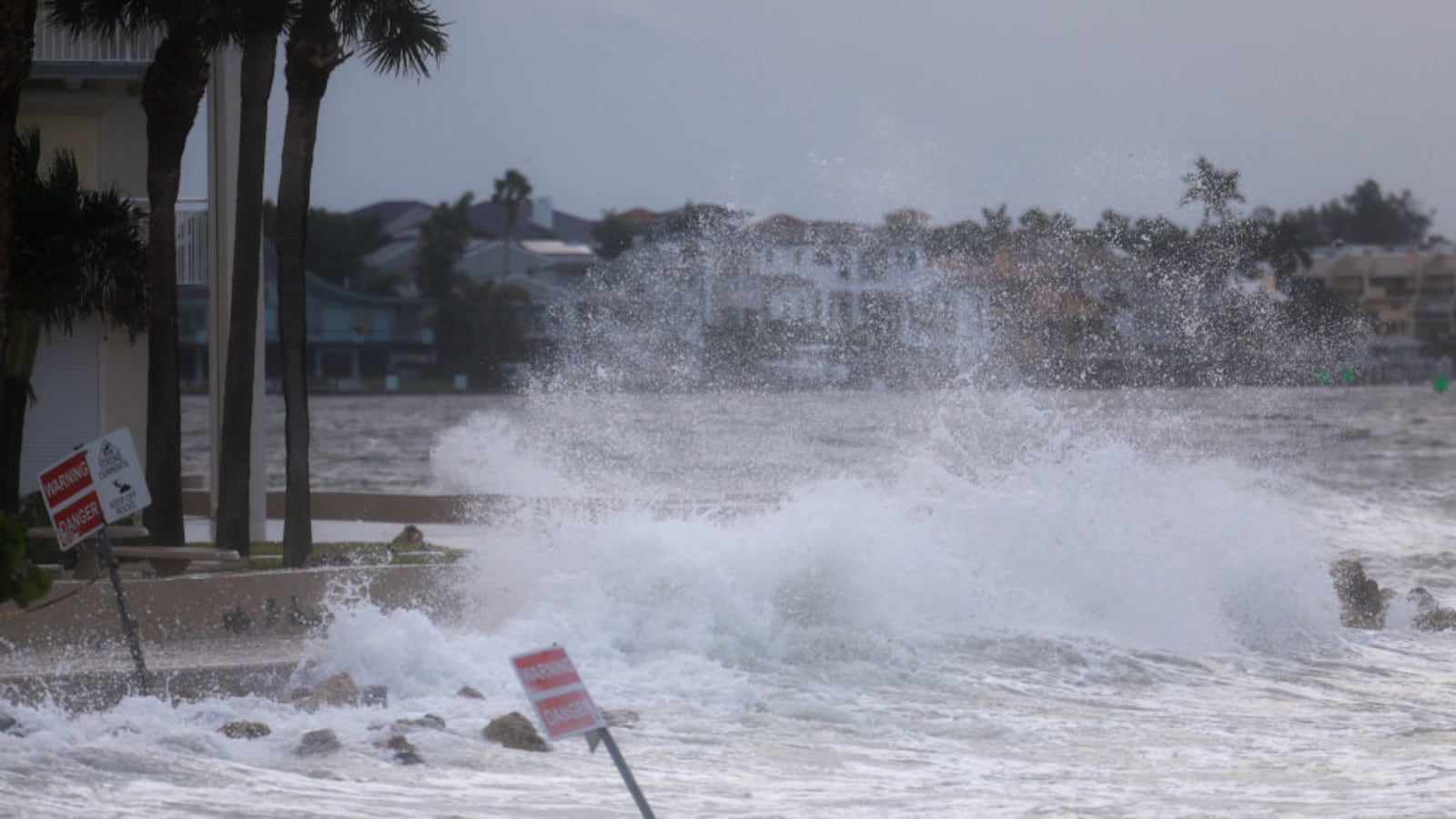 Fierce waves from the Gulf of Mexico.