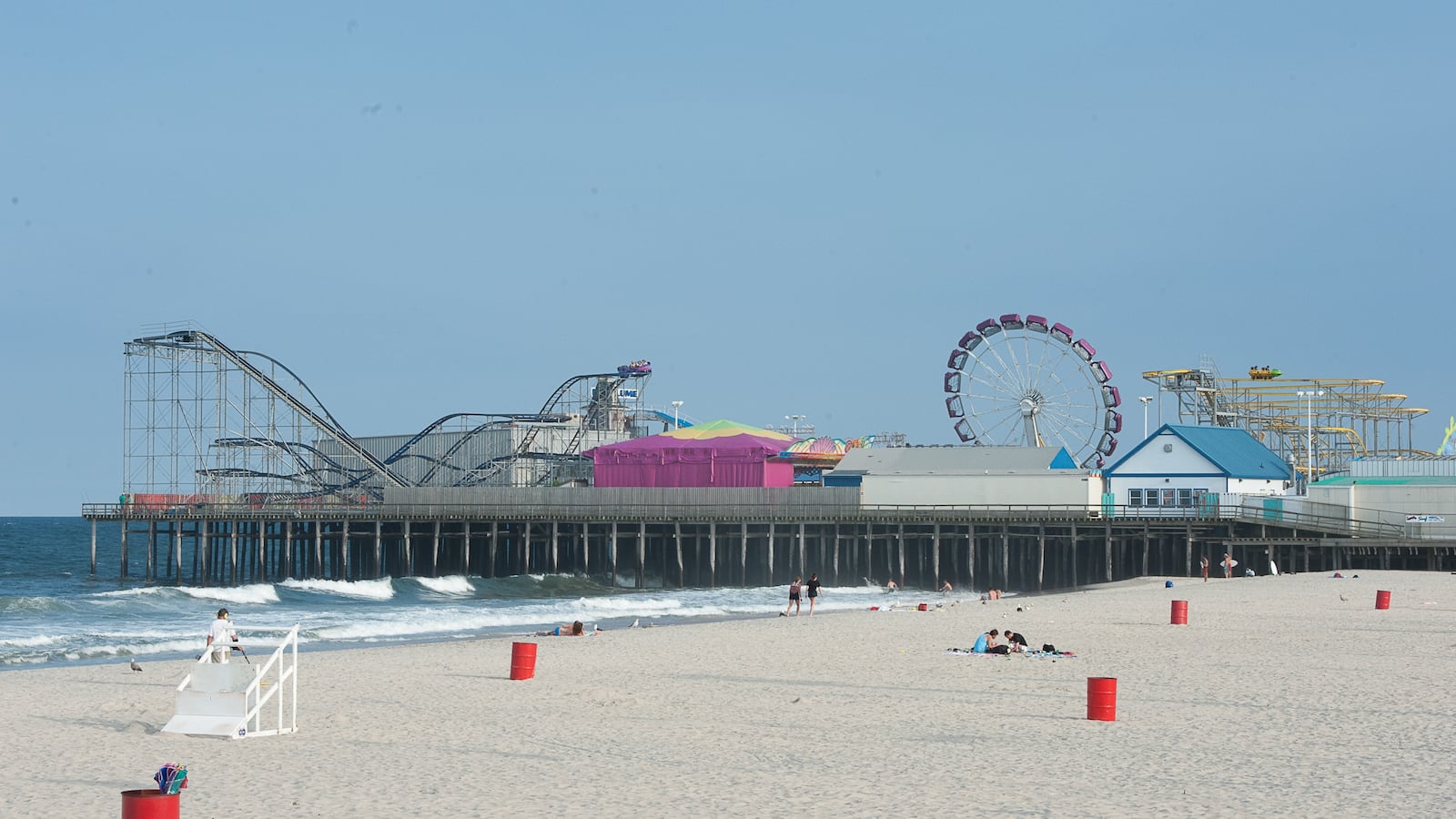 A general view of the atmosphere on location for "Jersey Shore" on June 19, 2012, in Seaside Heights, New Jersey.
