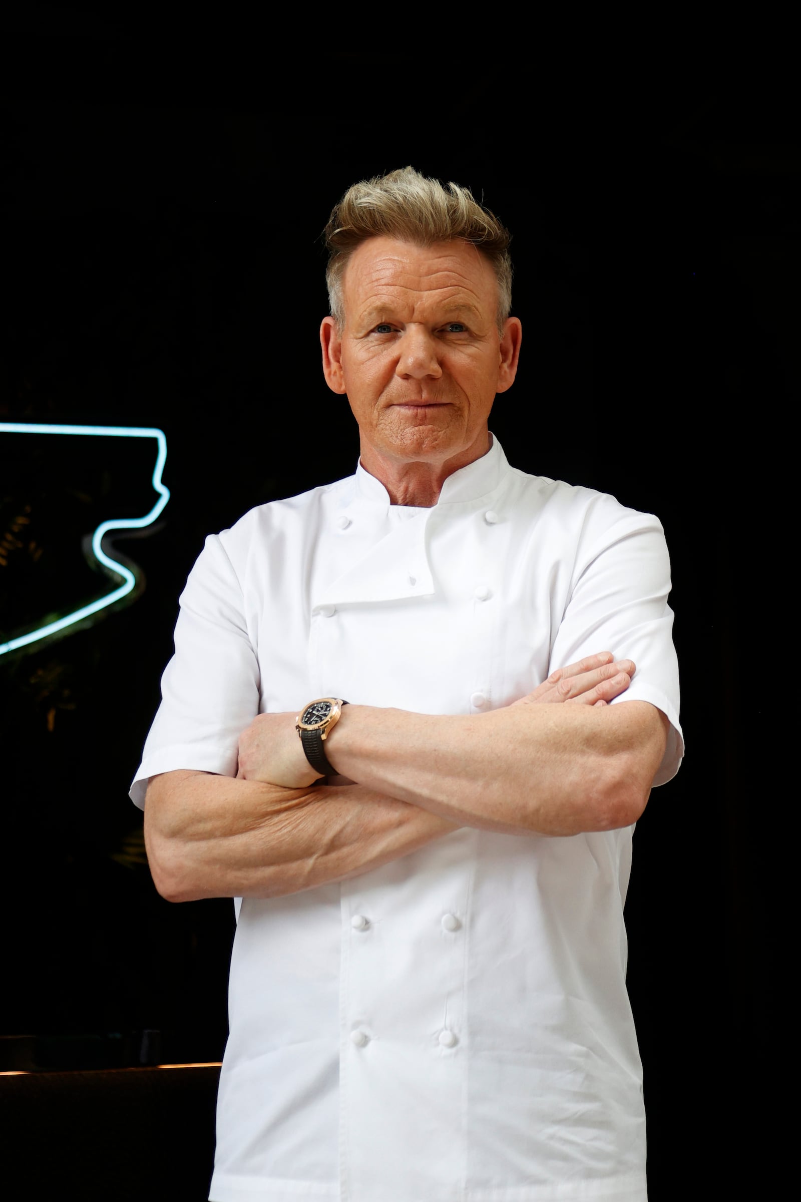 Gordon Ramsay in the paddock area prior to the running of the F! Crypto.com Miami Grand Prix on May 04, 2025 at Miami International Autudrome in Miami Gardens, FL.