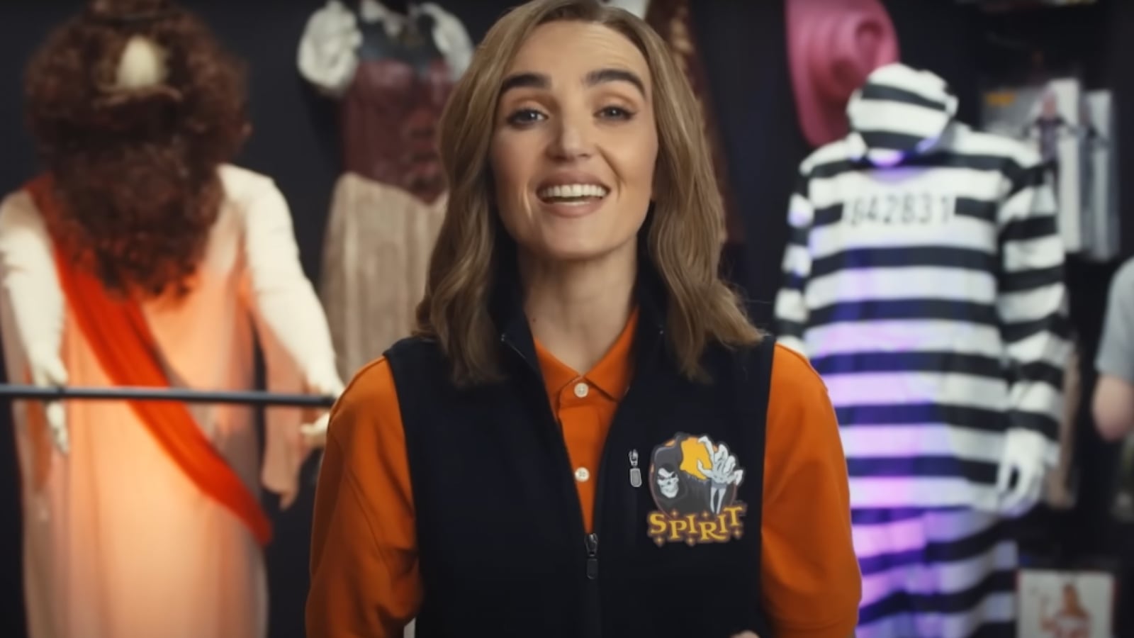 Screen grab from SNL’s Spirit Halloween sketch.