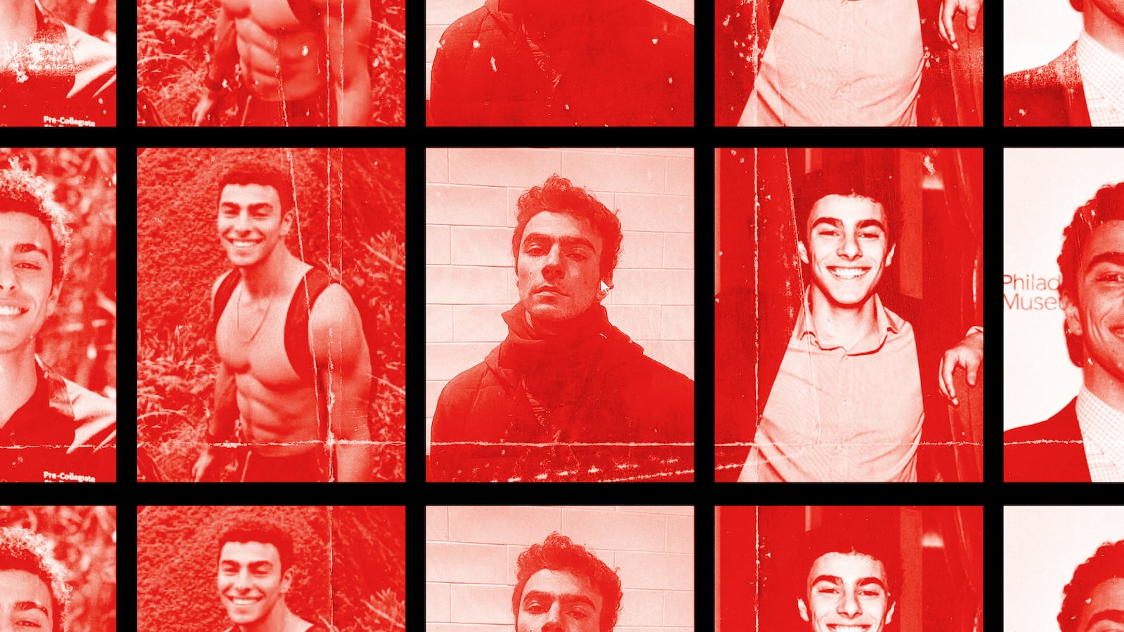 A photo illustration of Luigi Mangione.