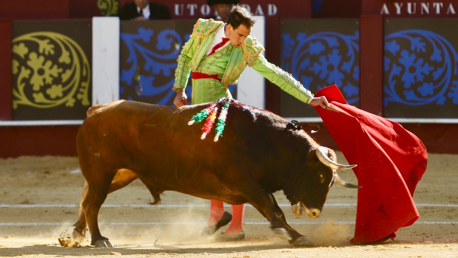 MALAGA, SPAIN - APRIL 19: The Minister of the Presidency of the Junta de Andalucia, Antonio Sanz, attends the Picassian bullfight held in the Plaza de Toros de La Malagueta, on April 19, 2025, in Malaga (Andalusia, Spain).
The Plaza de Toros de La Malagueta hosts this Easter Saturday the traditional Picassian bullfight. Bullfighters Saul Jimenez Fortes, Juan Ortega and Andres Roca Rey will fight bulls from the Alvaro Nuñez ranch in one of the emblematic events of the Malaga bullring. (Photo By Alex Zea/Europa Press via Getty Images)