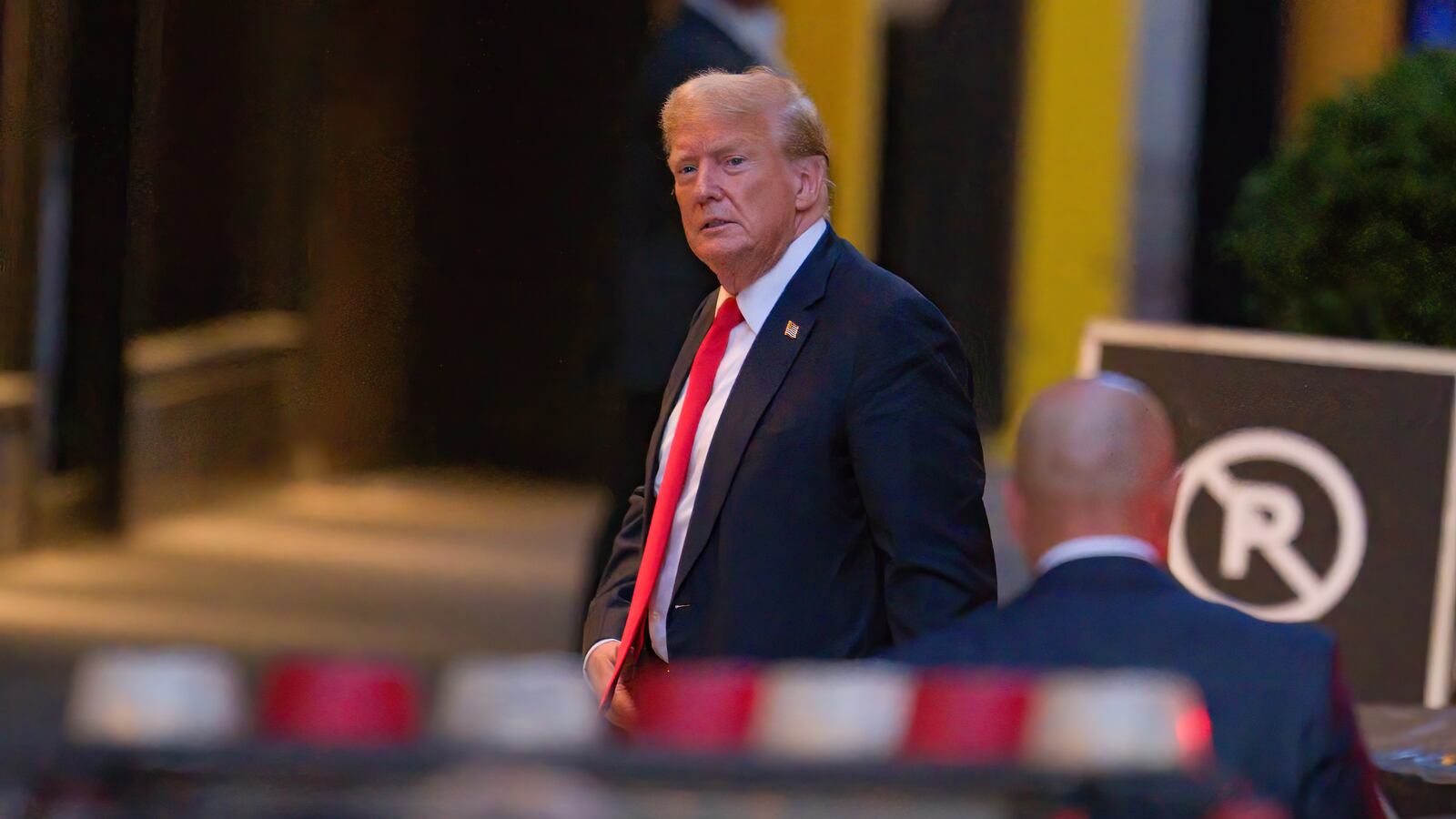 Former U.S. President Donald Trump arrives to Trump Tower on May 28, 2024 in New York City.