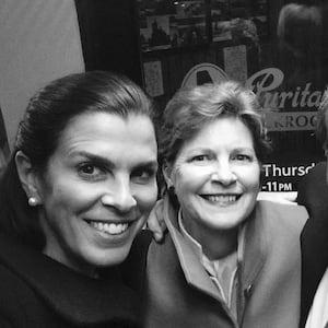 Stefany Shaheen (left) with her mom, Jeanne (middle).