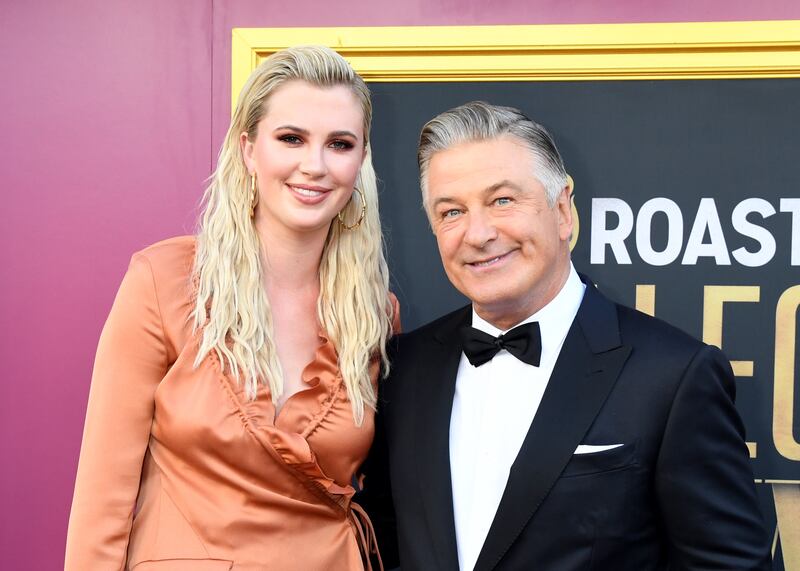 Ireland Baldwin (left) and Alec Baldwin (right)