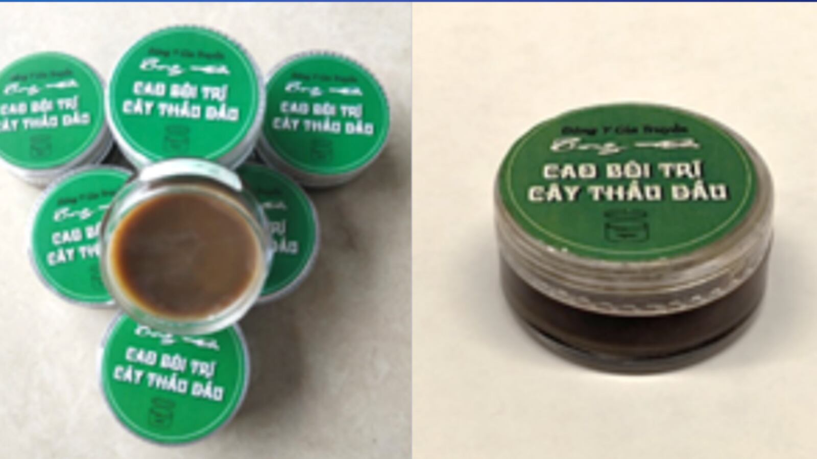 Sample tests conducted by the California Department of Public Health found that the supposed hemorrhoid treatment contained a 4 percent lead.