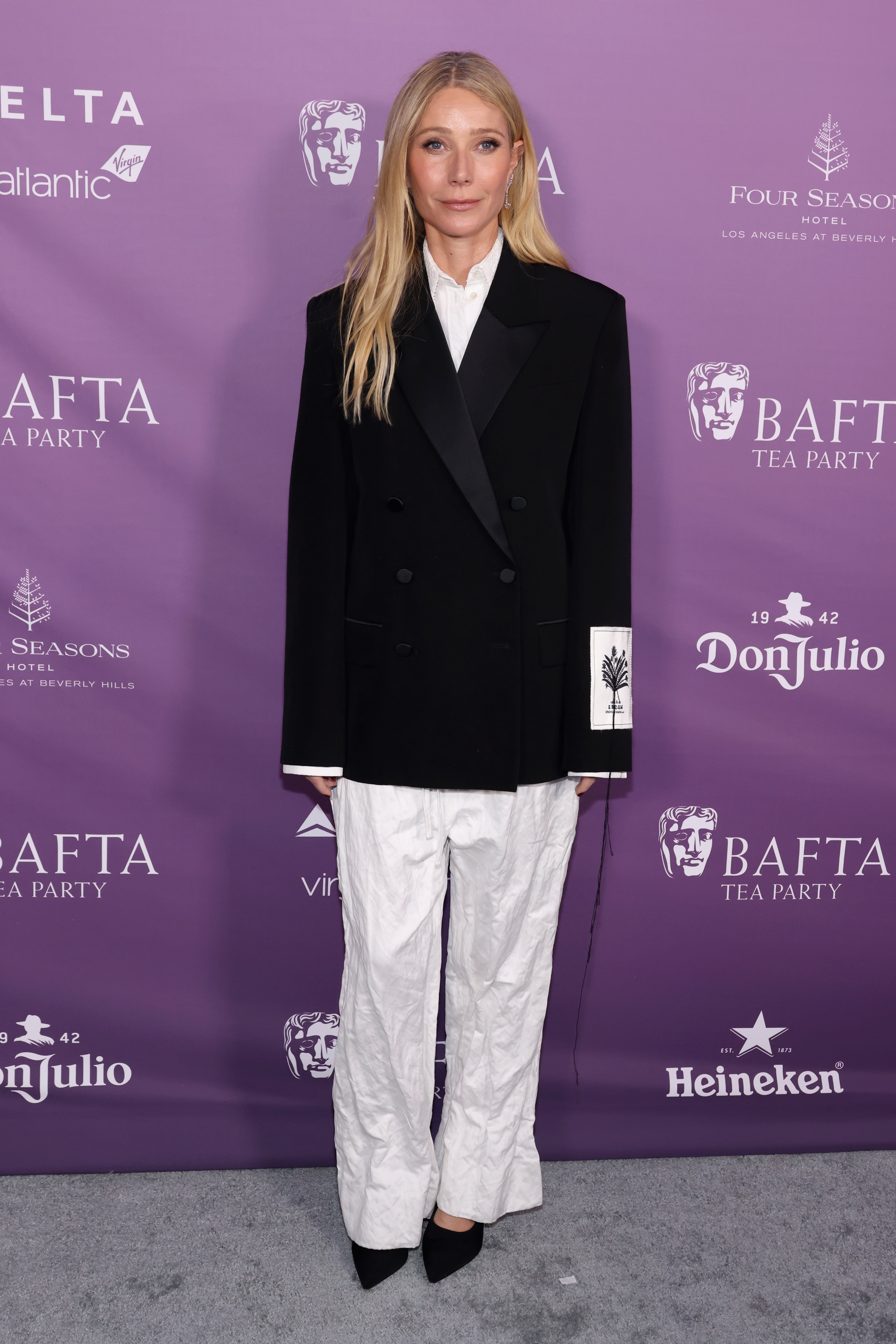 LOS ANGELES, CALIFORNIA - JANUARY 10: Gwyneth Paltrow attends the 2026 BAFTA Tea Party at Four Seasons Hotel Los Angeles at Beverly Hills on January 10, 2026 in Los Angeles, California.