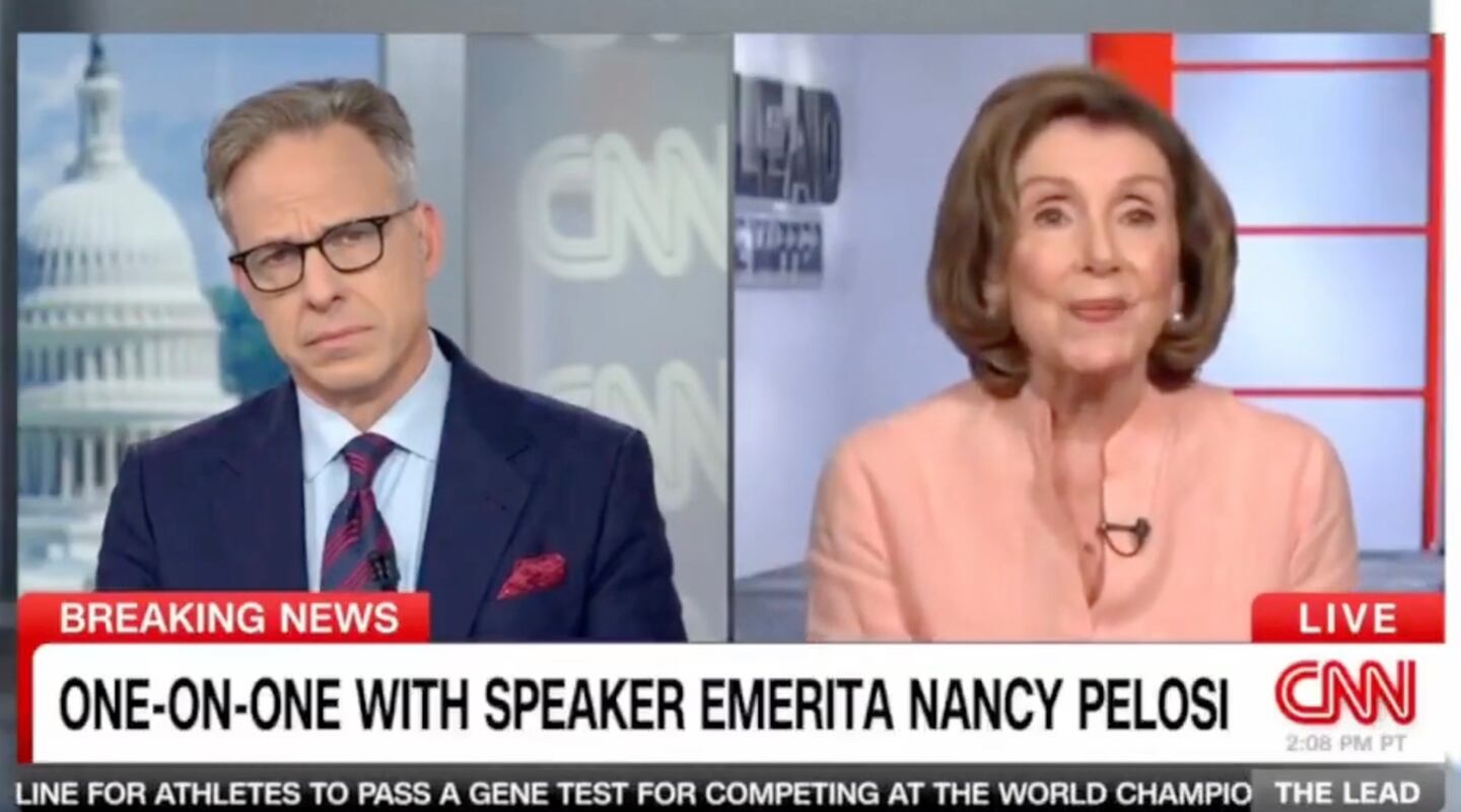 Nancy Pelosi Fumes at Jake Tapper for Asking About Donald Trump’s ...