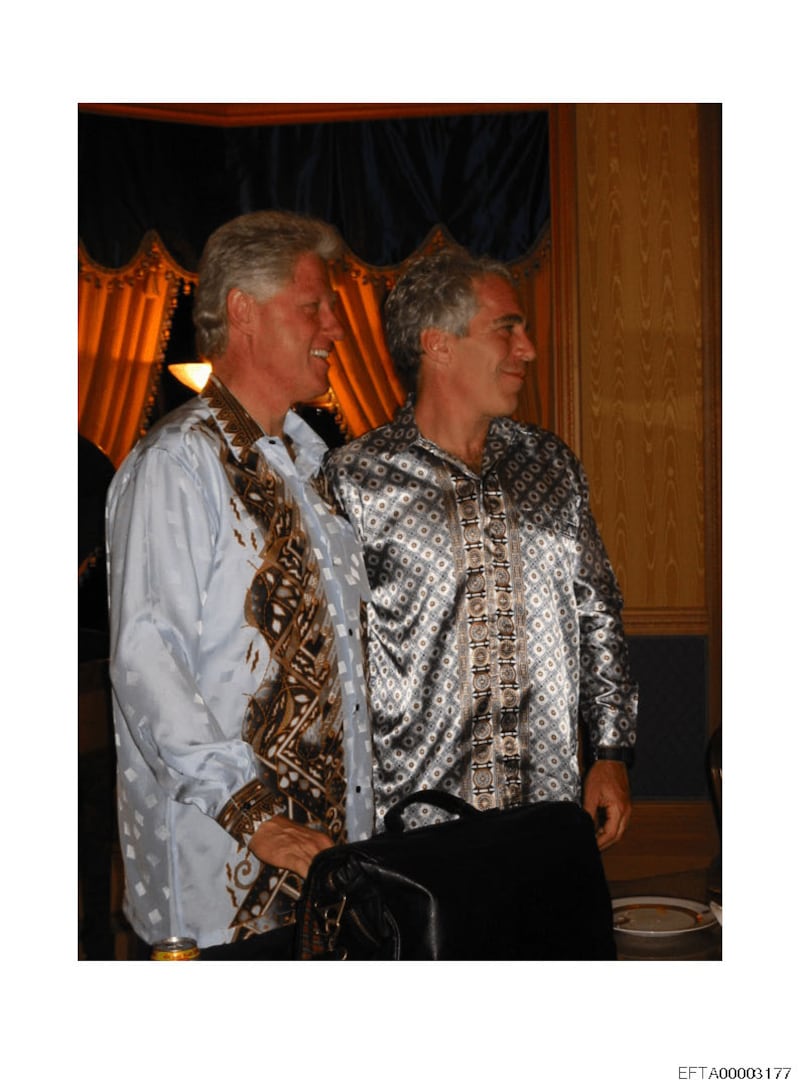 Bill Clinton and Jeffery Epstein