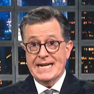 Late Night with Stephen Colbert, Colbert mocking Trump