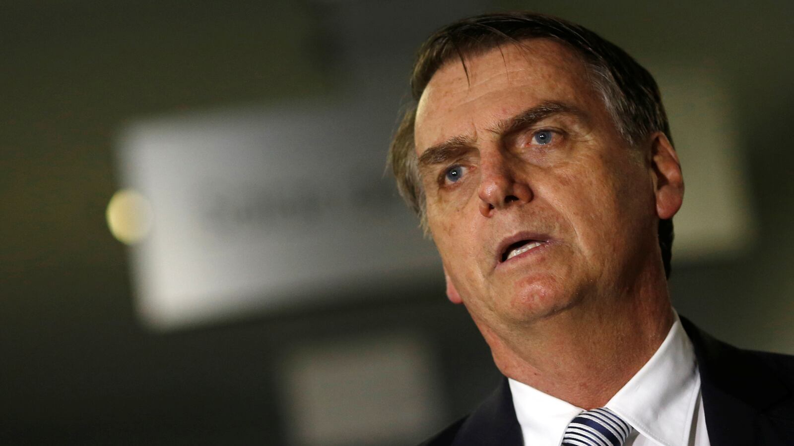 Jair Bolsonaro arrives to a meeting in Brasilia, Brazil