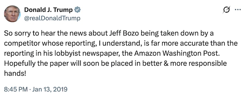 Donald Trump on X