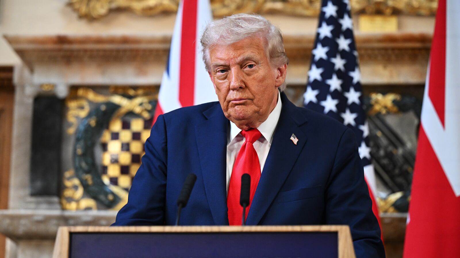 President Donald Trump was pressed about free speech and attacked Jimmy Kimmel during a press conference in the UK on September 18, 2025, one day after the comedian's show was suspended.