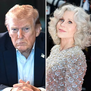 Donald Trump and Jane Fonda