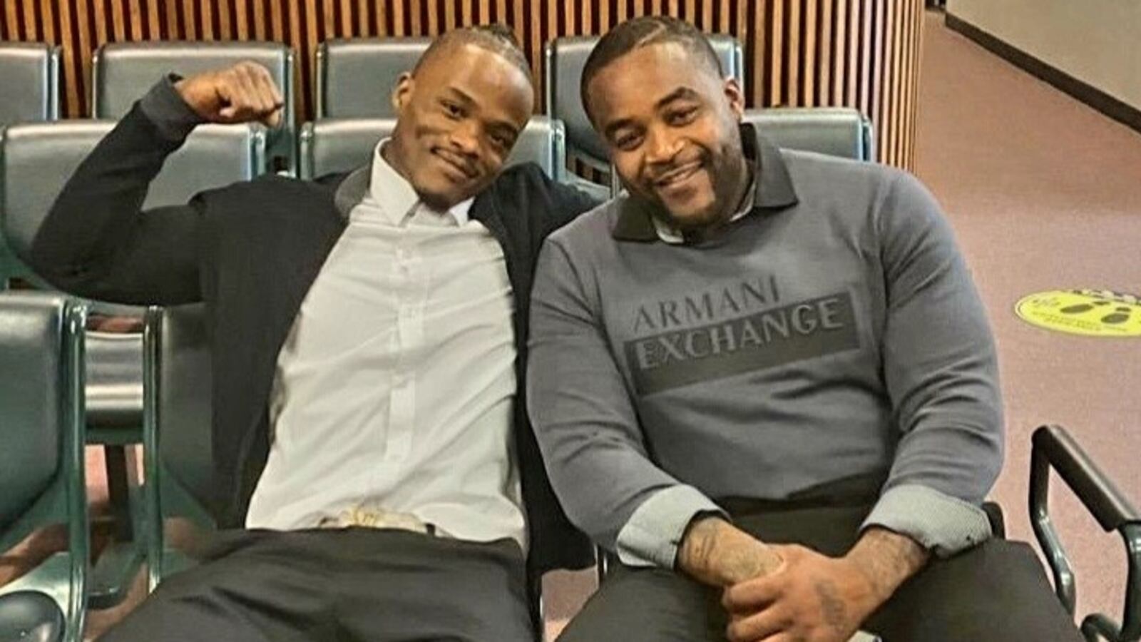 Michael Sutton and Kenny Phillips after they were exonerated.