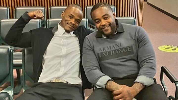 Michael Sutton and Kenny Phillips after they were exonerated.