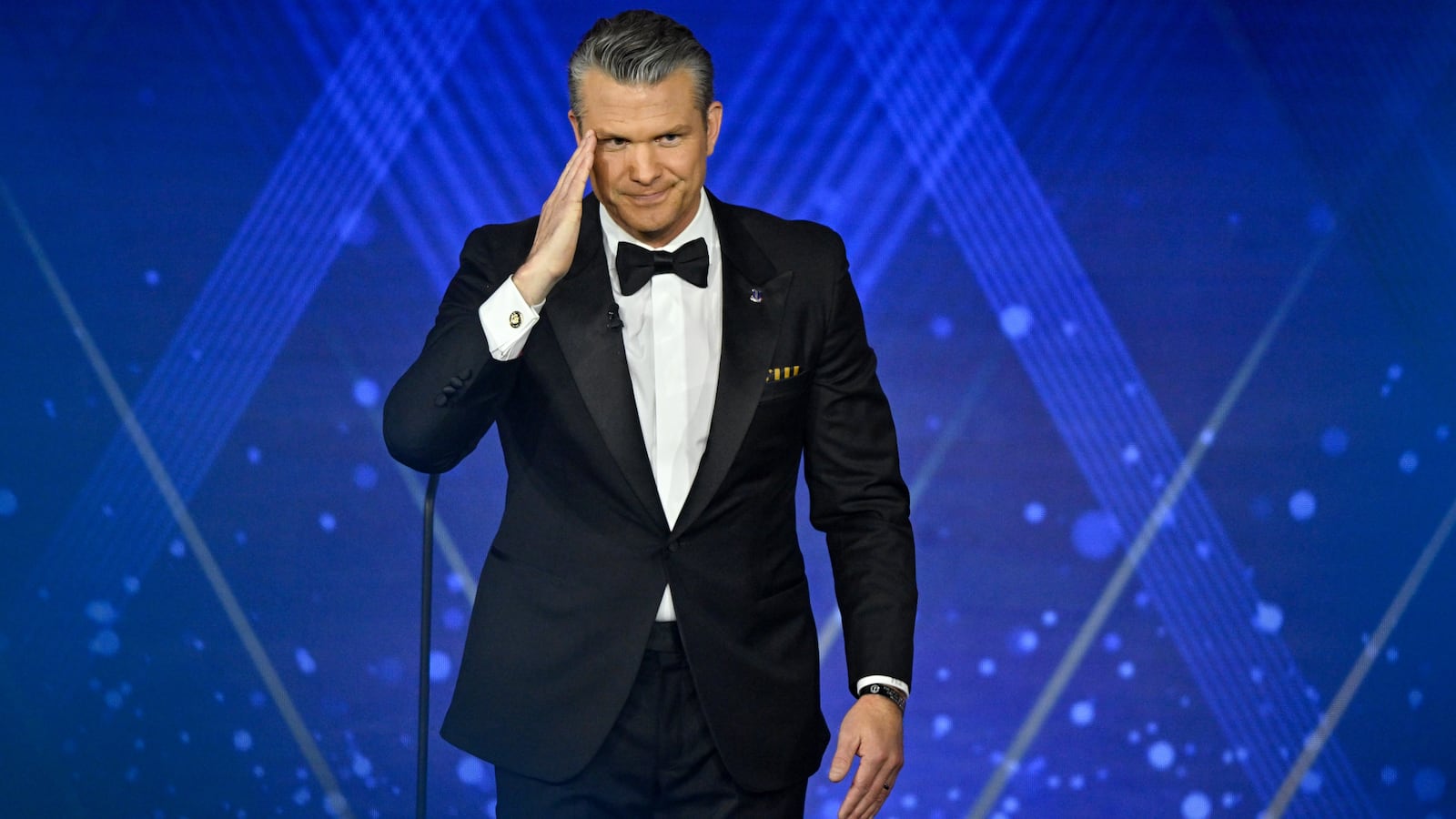GREENVALE, NEW YORK - NOVEMBER 06: United States Secretary of War Pete Hegseth speaks onstage during the 2025 Fox Nation Patriot Awards at Tilles Center for the Performing Arts on November 06, 2025 in Greenvale, New York. (Photo by Roy Rochlin/Getty Images)