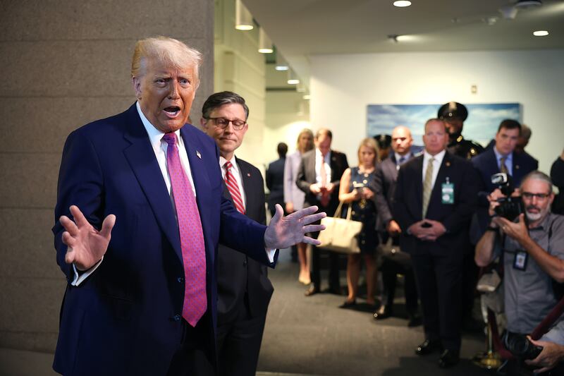 Mike Johnson and Trump