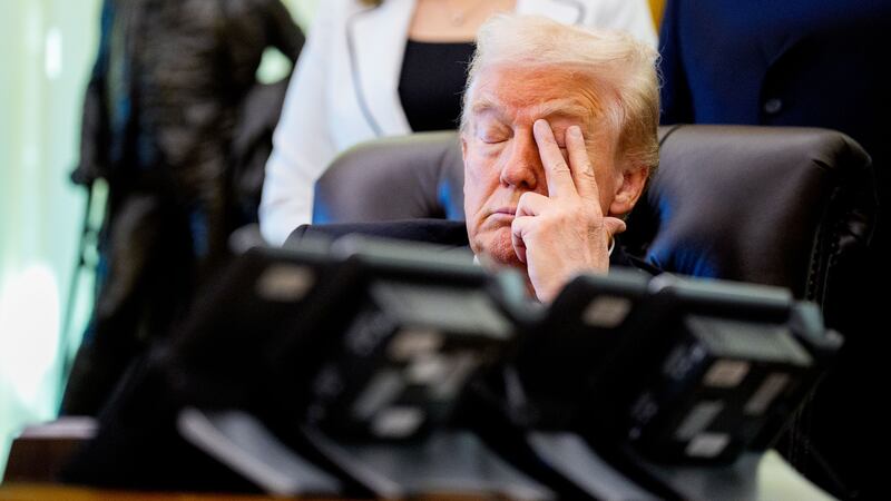 WASHINGTON, DC - NOVEMBER 06: U.S. President Donald Trump appears at an event on lowering drug prices in the Oval Office at the White House on November 06, 2025 in Washington, DC. Trump announced that his administration has reached agreements with drugmakers Eli Lilly and Novo Nordisk that would lower the price of some GLP-1 weight loss medications.