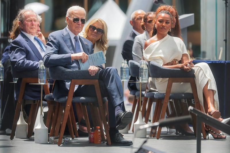 Besides Donald Trump, all living presidents and their spouses were present at Thursday’s ceremony.